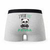 Caleçon Jpeux Pas Panda JP Panda - Humour Boxer Gris Idée Cadeau Passion