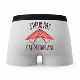 Caleçon Deltaplace - Humour Boxer Gris Idée Cadeau Passion