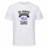 Maillot de Sport Homme Loto Copie 4 Septuagenaire - T-Shirt Respirant Polyester Manches Courtes - Cadeau Sportif Anniversaire Noël Fête des Pères