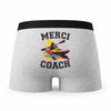 Caleçon Merci Kayak - Humour Boxer Gris Passion Sport Idée Cadeau