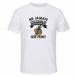 Maillot de Sport Homme Peinture Quinquagenaire - T-Shirt Respirant Polyester Manches Courtes - Cadeau Sportif Anniversaire Noël Fête des Pères