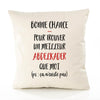 Housse de Coussin Premium Abdelkader ça n'existe Pas Homme - Coton Canvas Fairtrade Beige Idée Cadeau Décoration Canapé