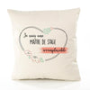 Housse de Coussin Premium maître de Stage irremplaçable - Coton Canvas Fairtrade Beige Idée Cadeau Décoration Canapé