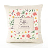 Housse de Coussin Femme Edith d'amour Motif Floral déco Salon canapé Chambre Cadeau Femme Anniversaire noël Coussin décoratif Motif Floral