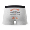 Caleçon Un Interimaire Aussi Génial - Humour Boxer Gris Idée Cadeau