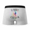 Caleçon Basket - Humour Boxer Gris Passion Idée Cadeau