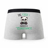 Caleçon Constance Pas Touche Panda - Humour Boxer Gris Idée Cadeau