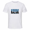 Maillot de Sport Homme Kayak Minimaliste - T-Shirt Respirant Polyester Manches Courtes - Cadeau Sportif Anniversaire Noël Fête des Pères