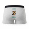 Caleçon Monique la Plus Chouette - Humour Boxer Gris Idée Cadeau