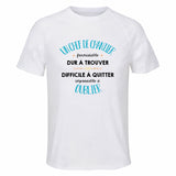 Maillot de Sport Homme pour Un Chef De Chantier Formidable Blanc - T-Shirt Respirant Polyester Manches Courtes - Cadeau Sportif Anniversaire Noël Fête des Pères