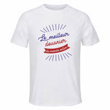 Maillot de Sport Homme Douanier Meilleur Monde - T-Shirt Respirant Polyester Manches Courtes - Cadeau Sportif Anniversaire Noël Fête des Pères