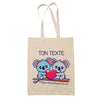 Idée cadeau pratique Saint Valentin Mariage Fiançailles Anniversaire Romantique Amoureux (Sac, Koalas)
