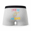 Caleçon Skate - Humour Boxer Gris Idée Cadeau Passion