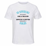 Maillot de Sport Homme pour Un Surveillant Formidable Blanc - T-Shirt Respirant Polyester Manches Courtes - Cadeau Sportif Anniversaire Noël Fête des Pères