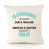 Housse de Coussin Premium Un Chaudronnier Formidable - Coton Canvas Fairtrade Beige Idée Cadeau Décoration Canapé