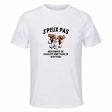 Maillot de Sport Homme Cavalier King Charles J'peux Pas - T-Shirt Respirant Polyester Manches Courtes - Cadeau Sportif Anniversaire Noël Fête des Pères