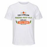 Maillot de Sport Homme Meilleur Arriere-Petit-Fils Super Pouvoir Cadeau Anniversaire Noël Fête des Pères T-Shirt Respirant Polyester