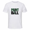Maillot de Sport Homme Paintball Minimaliste - T-Shirt Respirant Polyester Manches Courtes - Cadeau Sportif Anniversaire Noël Fête des Pères