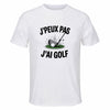 Maillot de Sport Homme Gold J'peux Pas - T-Shirt Respirant Polyester Manches Courtes - Cadeau Sportif Anniversaire Noël Fête des Pères