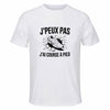 Maillot de Sport Homme Course A Pied J'peux Pas - T-Shirt Respirant Polyester Manches Courtes - Cadeau Sportif Anniversaire Noël Fête des Pères