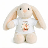 Peluche Lapin Bébé Doudou Roxane d'amour Renard Cadeau Naissance Fille Nouveau-Né Baby Shower
