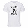 Maillot de Sport Homme pour Merci Foot Coach - T-Shirt Respirant Polyester Manches Courtes - Cadeau Sportif Anniversaire Noël Fête des Pères