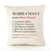 Housse de Coussin Premium Marie-Chantal Définition - Coton Canvas Fairtrade Beige Idée Cadeau Décoration Canapé