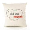 Housse de Coussin Premium Clerc de notaire irremplaçable - Coton Canvas Fairtrade Beige Idée Cadeau Décoration Canapé