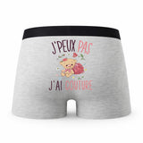 Caleçon Couture - Humour Boxer Gris Idée Cadeau Passion