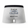 Caleçon Mohamed - Amine Un Super Collègue - Humour Boxer Gris Idée Cadeau