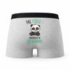 Caleçon Jeanine Pas Touche Panda - Humour Boxer Gris Idée Cadeau