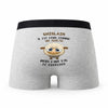 Caleçon Ghislain Agneau - Humour Boxer Gris Idée Cadeau