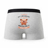 Caleçon La Medecin Caractère de Cochon - Humour Boxer Gris Idée Cadeau