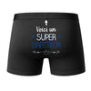 Caleçon Directeur Super - Dos - Humour Boxer Coton Motif Métier Idée Cadeau Anniversaire Noël Homme