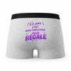Caleçon Cest Jean-Christophe Qui Régale - Humour Boxer Gris Idée Cadeau Fête des Pères
