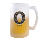 Verre à Bière Owen Lettre Viking | Chope de Bière Pinte | Idée Cadeau Prénom Motard Jeux de Rôle Vidéo Anniversaire Papa Collègue Départ Retraite Noël