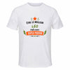 Maillot de Sport Homme Meilleur Leo Super Pouvoir Cadeau Anniversaire Noël Fête des Pères T-Shirt Respirant Polyester