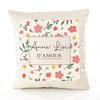 Housse de Coussin Femme Anne-Lise d'amour Motif Floral déco Salon canapé Chambre Cadeau Femme Anniversaire noël Coussin décoratif Motif Floral