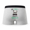 Caleçon Maelle Pas Touche Panda - Humour Boxer Gris Idée Cadeau