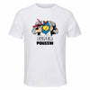 Maillot de Sport Homme Super Poussin - T-Shirt Respirant Polyester Manches Courtes - Cadeau Sportif Anniversaire Noël Fête des Pères