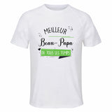 Maillot de Sport Homme Meilleur Beau-Papa De Tous Les Temps - T-Shirt Respirant Polyester Manches Courtes - Cadeau Sportif Anniversaire Noël Fête des Pères