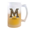 Verre à Bière Marco Lettre Viking | Chope de Bière Pinte | Idée Cadeau Prénom Motard Jeux de Rôle Vidéo Anniversaire Papa Collègue Départ Retraite Noël