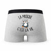 Caleçon Musique - Humour Boxer Gris Passion Idée Cadeau