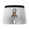 Caleçon Jean Panda Grain - Humour Boxer Gris Idée Cadeau