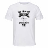 Maillot de Sport Homme Tir Quarantenaire - T-Shirt Respirant Polyester Manches Courtes - Cadeau Sportif Anniversaire Noël Fête des Pères