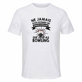 Maillot de Sport Homme Bowlingquinquagenaire - T-Shirt Respirant Polyester Manches Courtes - Cadeau Sportif Anniversaire Noël Fête des Pères