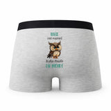 Caleçon Nabil Le Plus Chouette - Humour Boxer Gris Idée Cadeau