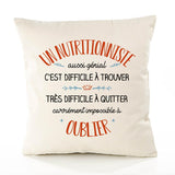 Housse de Coussin Premium Un Nutritionniste Aussi génial - Coton Canvas Fairtrade Beige Idée Cadeau Décoration Canapé