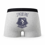 Caleçon Biathlon - Humour Boxer Gris Idée Cadeau Passion