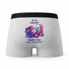 Caleçon Philippe Atteindre Le Frigo sans Transpirer - Humour Boxer Gris Cadeau